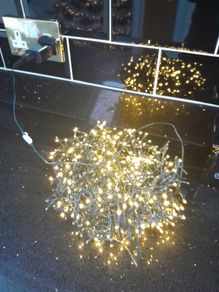 Warm white Christmas lights