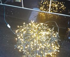 Warm white Christmas lights