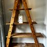Wooden Ladder Shelving Unit Image 2