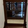 Antique Edwardian Valet Mirror | Space-Saving Vintage Hall Storage Image 2