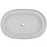 Bathroom Basin with Mixer Tap Ceramic Oval White Image 6
