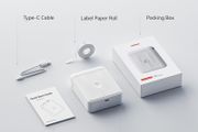 Label Maker Machine with Tape,D110 New Version Portable Bluetooth Label Printer, Wireless Handheld Sticker Maker with Multiple Templates for Organizing School Office Home