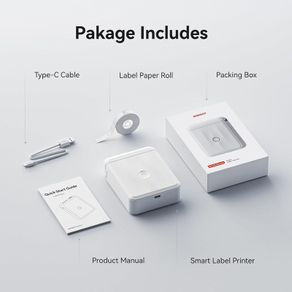 Label Maker Machine with Tape,D110 New Version Portable Bluetooth Label Printer, Wireless Handheld Sticker Maker with Multiple Templates for Organizing School Office Home