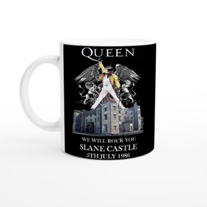 Queen Slane Castle Ireland 1986 Commemorative 11oz Ceramic Mug