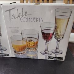 Brand new luminarc glasses