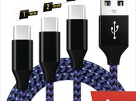 main image for ad 1M/2M/3M USB-C Lead For Samsung S9 S10+ S20+ Type C Charging Fast Charger Phone Cable Samsung