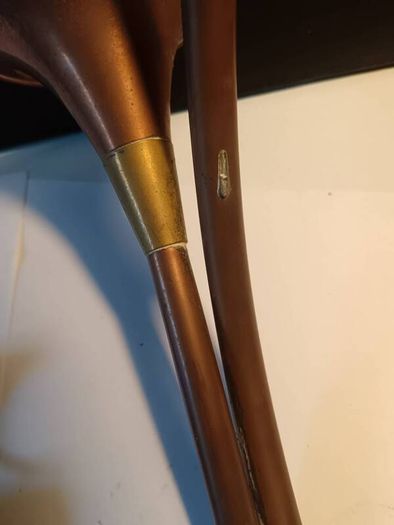 A Pair of Copper and Brass Horns