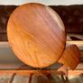 Vintage Teak Mid Century Divided Serving Platter Carved Handle Retro Stylised Fish Image 4