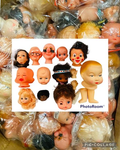 10 Packs Dolls Heads - Craft And Design Supplies - Larger Quantity Available!