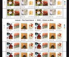2015 Ireland The Food Island Commemorative Stamp Sheetlet Plate 1B1B1B1B Mint Never Hinged (MNH)