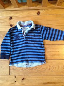 NEXT Age 2-3 Blue Striped Top / Shirt