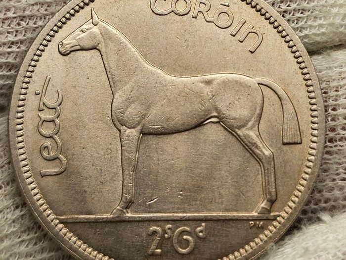 Ireland 1967 1/2 Half Crown Beautiful Uncirculated
