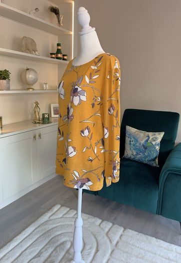 Ladies Mustard Long Sleeved Top from Dunnes Stores UK 12-14 / EU 40-42