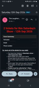 2 x Laughter Lounge Tickets