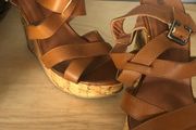 tan wedge sandles