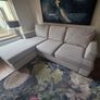 DFS Large Light Grey L-Shaped Corner Sofa with Chaise - 255cm Image 2