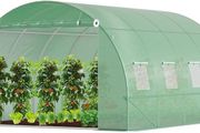 Polytunnel Greenhouse Poly Tunnels Gardening Walk In Pollytunnel Tent with Steel Frame