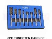 US PRO Tools 8pc 6mm Carbide Burr Set Burrs Tungsten Steel Hole enlarger 7073