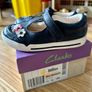 CLARKS Mini Blossom Blue Leather Image 2