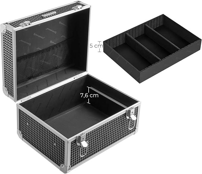 Professional Cosmetic Case Small Aluminium Hairdressing Case Vanity Case Multi-Case Nail Case Beauty