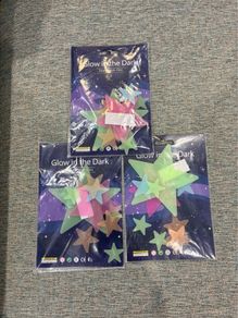 Glow in the dark wall stickers.