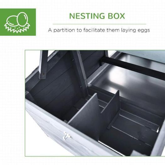 Small Chicken Coop with Run & Nesting Box