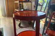 Vintage Italian Red Bar Cart