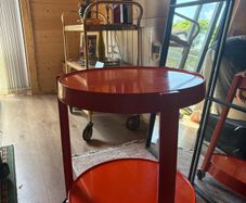 Vintage Italian Red Bar Cart