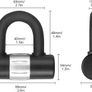 1.2M 10 mm Chain Lock Padlock + 65 mm Wall and Floor Anchor for motorbike - FREE DELIVERY NATIONWIDE Image 7