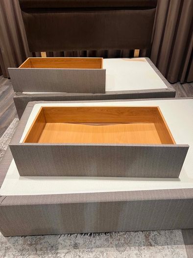 Brown bed frame