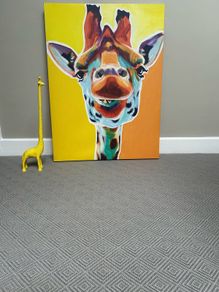 Giraffe Picture and Giraffe statuette