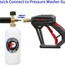 Tool Daily Short Pressure Washer Gun with Foam Cannon, 1/4 Inch Quick Connector, with 5 Pressure Washer Nozzle Tips, 1 Liter Image 3