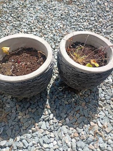 stone flower pot