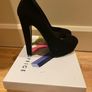 Stunning Black Suede platform high heels Image 5