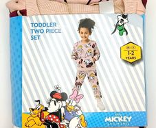 Toddler Two Piece Set Pink 1-2 Years Regular Fit Minnie Mouse Daisy Duck Disney Aldi New