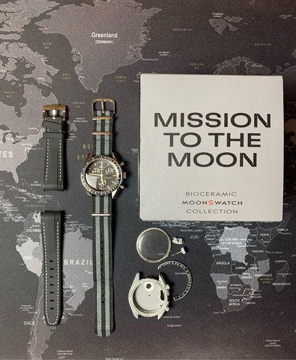 Omega Swatch MoonSwatch Speedmaster Custom Metal Case Mod