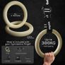 Gymnastics Rings - Gymnastic Rings & Gym Rings - Calisthenics Rings for Strength Training - Olympic Rings for Home Workouts - Wooden Pull Up Rings with Adjustable Straps Image 3