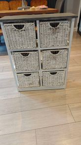 slim up cycled console table