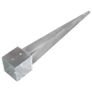 Ground Spikes 6 pcs Silver 14x14x91 cm Galvanised Steel Image 3