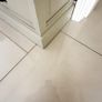 Solid Wood Glass Display Cabinet Light Grey Image 3