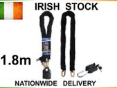 1.8m Heavy Duty Chain Lock & Padlock 0.4in/10mm THICK !