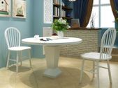 Dining Chairs 2 pcs White Solid Rubber Wood