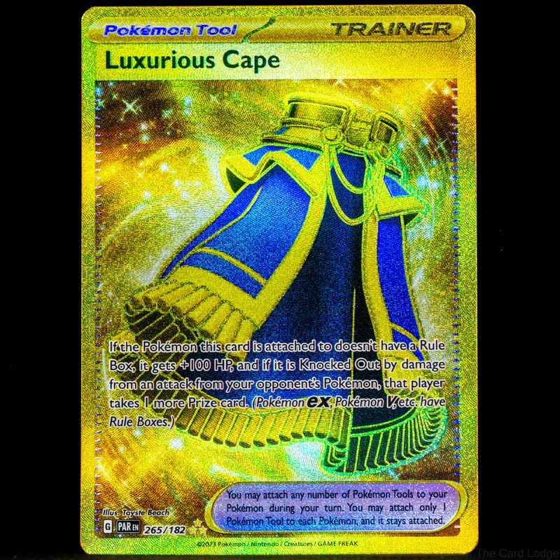 gold luxurious cape pokemon card Amazon.com: Pokemon - Luxurious Cape 265/182 - Paradox Rift - Hyper Rare -  Gold Foil main image 1