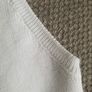Zara white fine knit top uk 8-10 Image 4