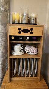 Plate Rack Unit with 2 Open Shelves-Only 25.00 euro
