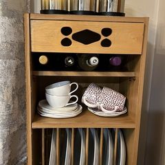 Plate Rack Unit with 2 Open Shelves-Only 25.00 euro