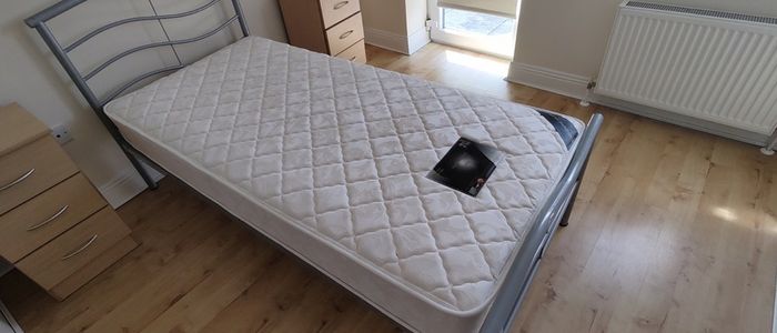 Pristine Single Bed & Premium Orthapedic Mattress