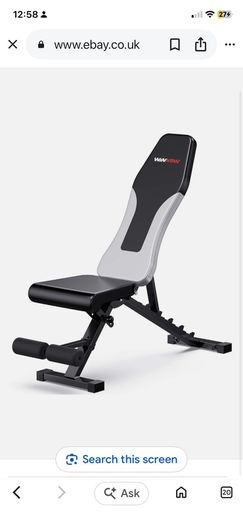 Adjustable weight bench