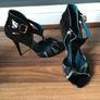 Guess Black Patent, Suede & Green Camouflage Print High Heels with Peep Toe Size 36. Excellent condition only worn a few times. Heel height 4.5" Image 2