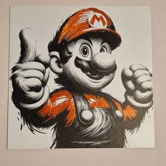 Super Mario 3D printed picture